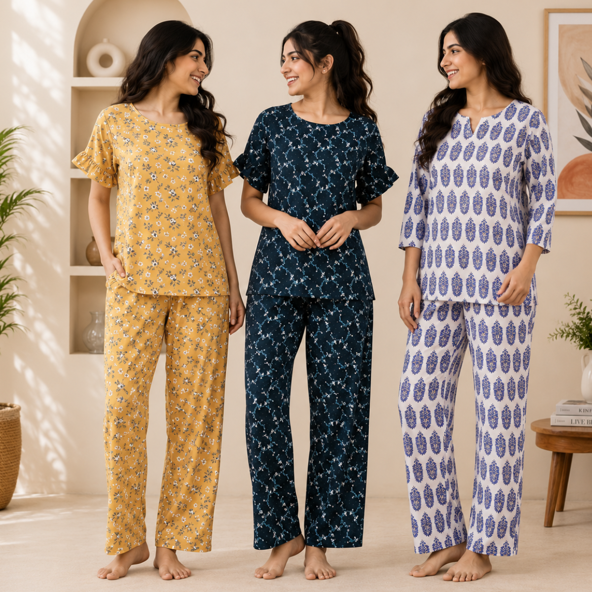 3 Combo Night Suit For Women ( N4 )