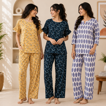 3 Combo Night Suit For Women ( N4 )