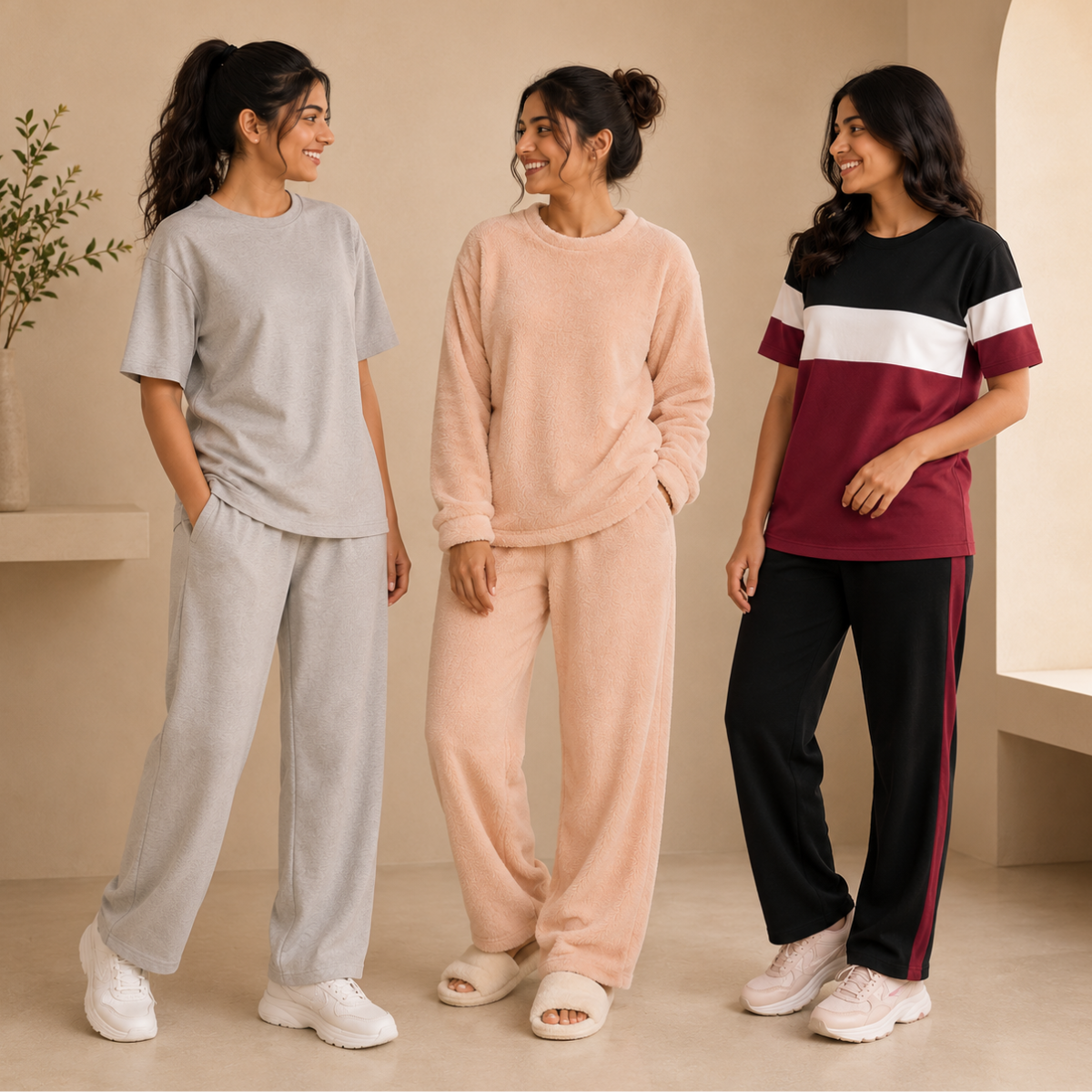 3 Cotton T-Shirt With Bottom (T-6)
