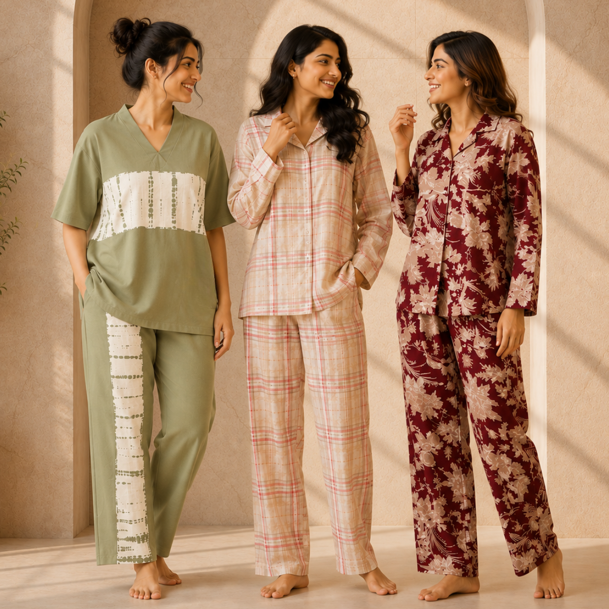 3 Women's Daily Comfort Night Suit ( S6 )