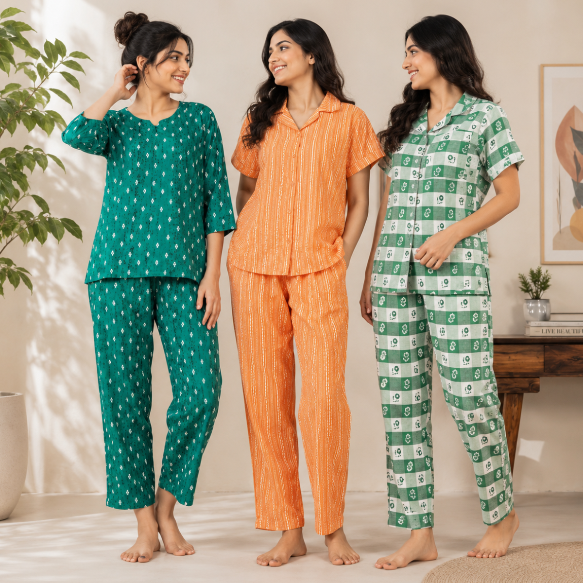 3 Combo Night Suit For Women ( N6 )