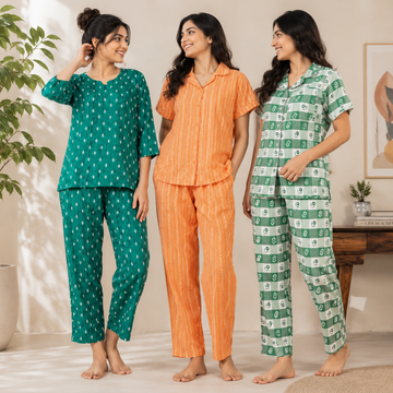 3 Combo Night Suit For Women ( N6 )