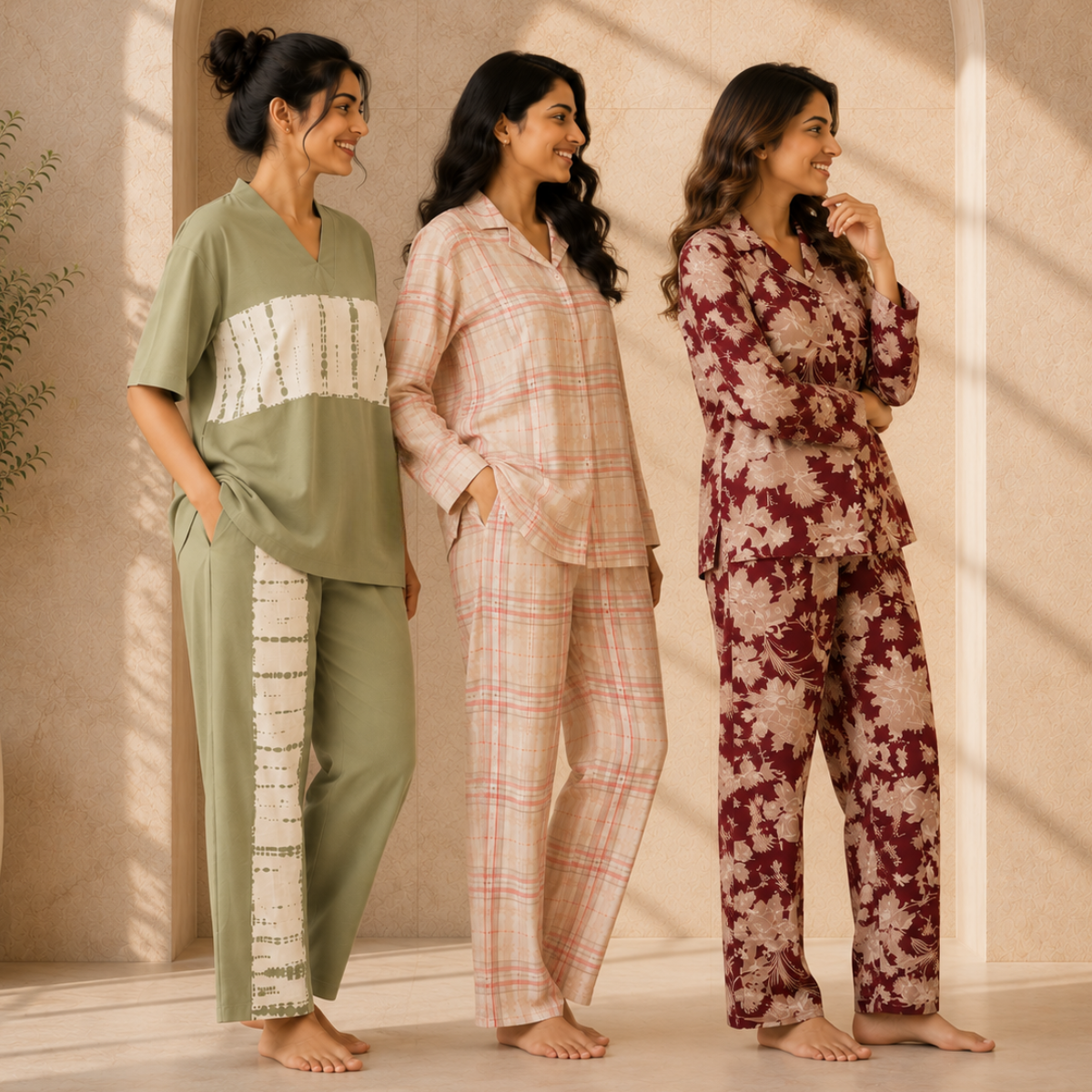 3 Women's Daily Comfort Night Suit ( S6 )