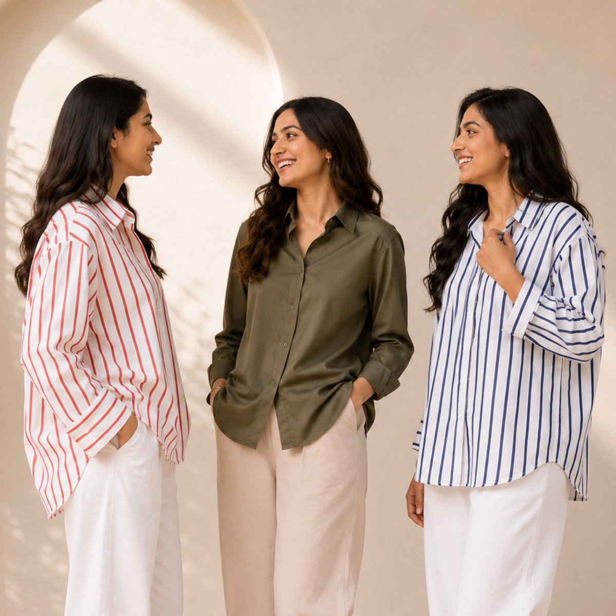 Women's Relaxed Fit Shirts ( S1 )