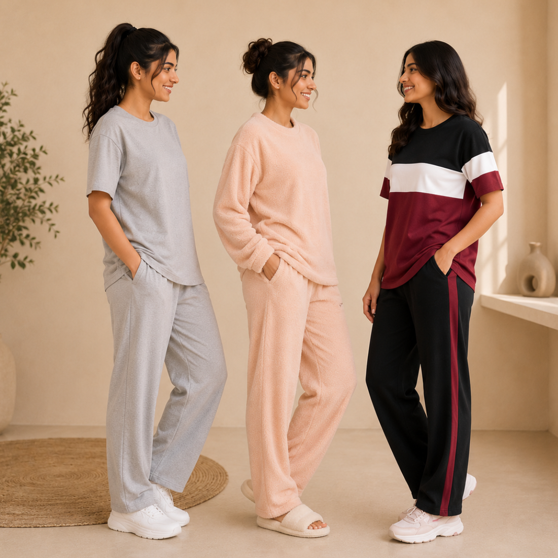 3 Cotton T-Shirt With Bottom (T-6)