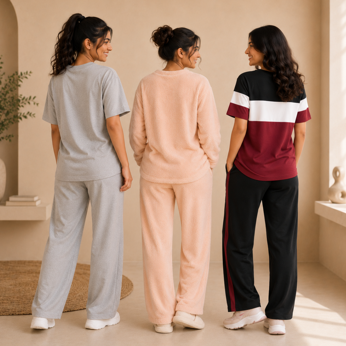 3 Cotton T-Shirt With Bottom (T-6)