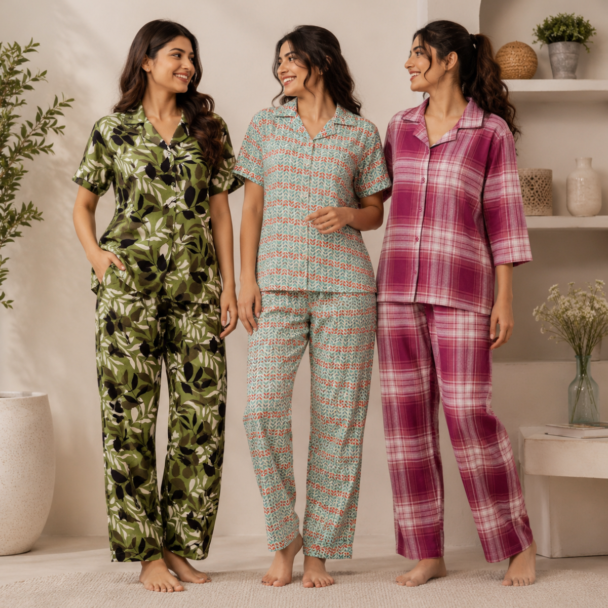 3 Combo Night Suit For Women ( N7 )