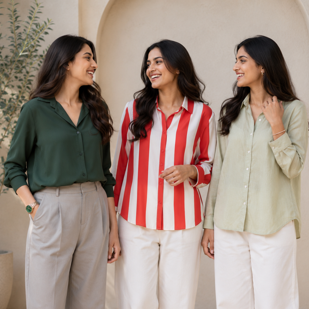 Women's Relaxed Fit Shirts ( S2 )