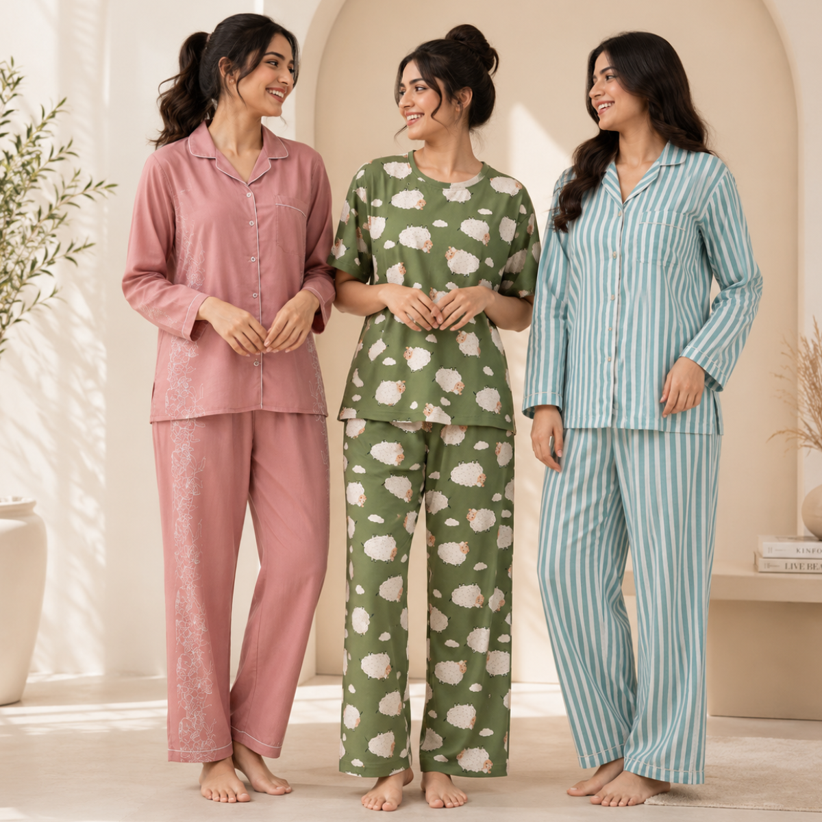 3 Combo Night Suit For Women ( N1 )