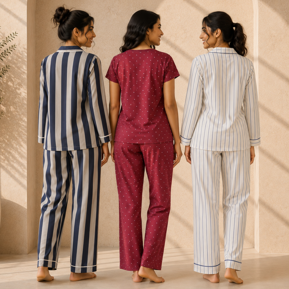 3 Women's Daily Comfort Night Suit ( S7 )