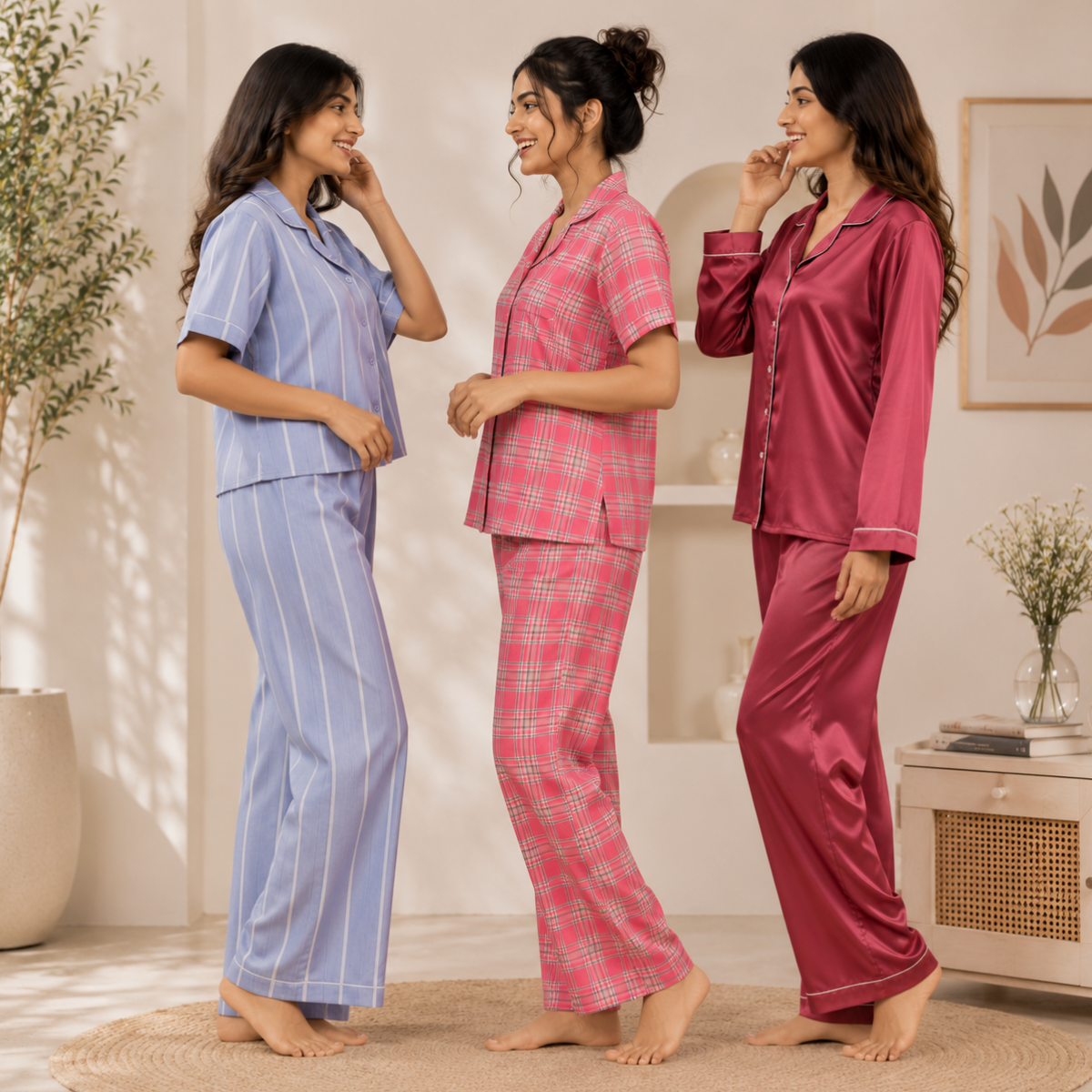 3 Combo Night Suit For Women ( N8 )