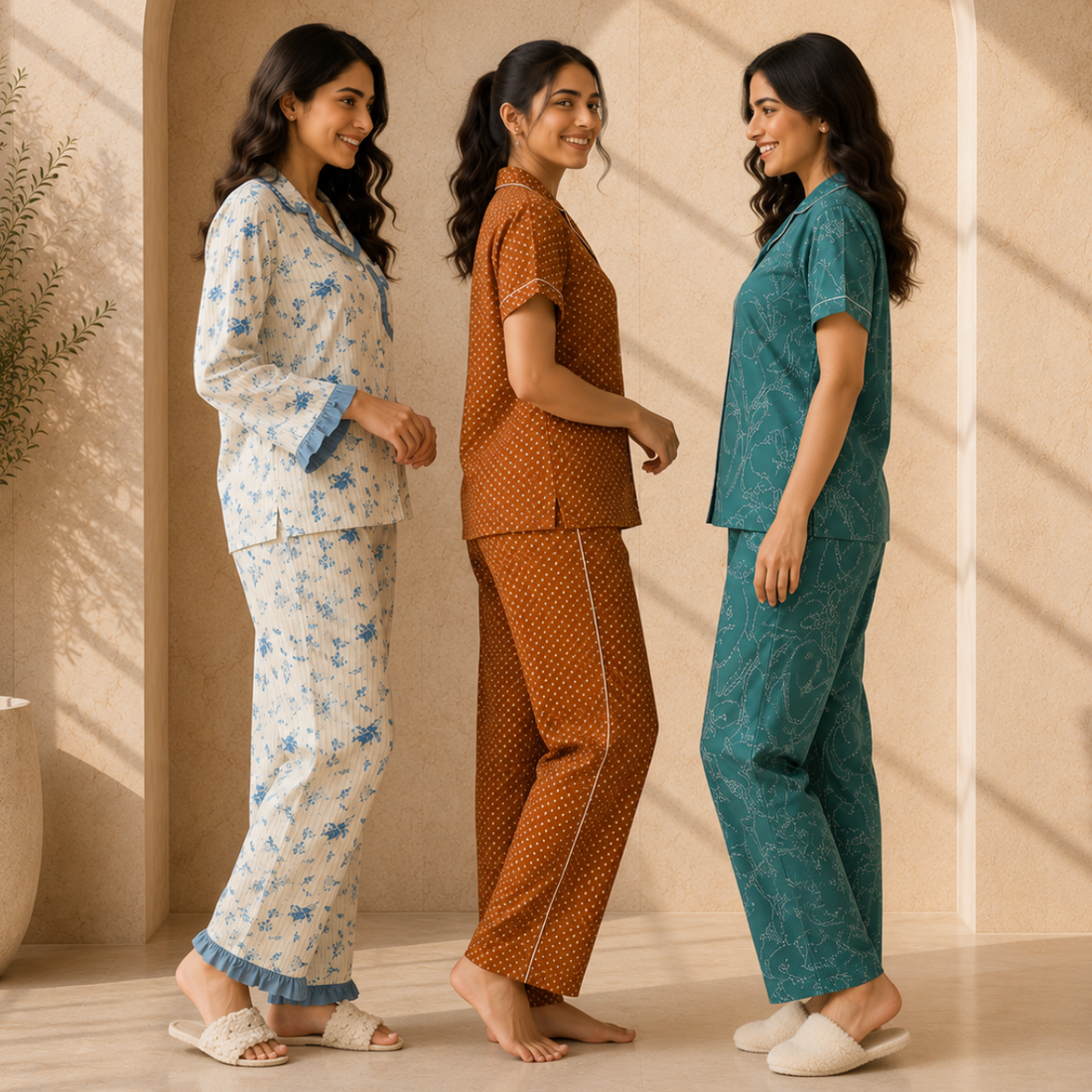 3 Women's Daily Comfort Night Suit ( S8 )