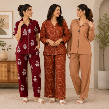 3 Combo Night Suit For Women ( N9 )