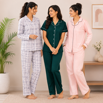 3 Women's Comfortable Night Suit Set ( N9 )