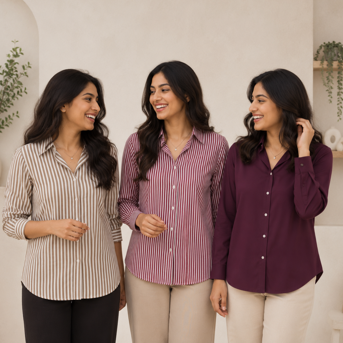 Women's Relaxed Fit Shirts ( S4 )