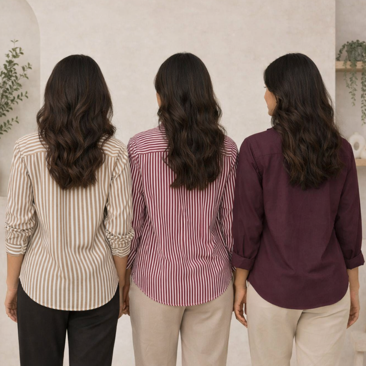 Women's Relaxed Fit Shirts ( S4 )