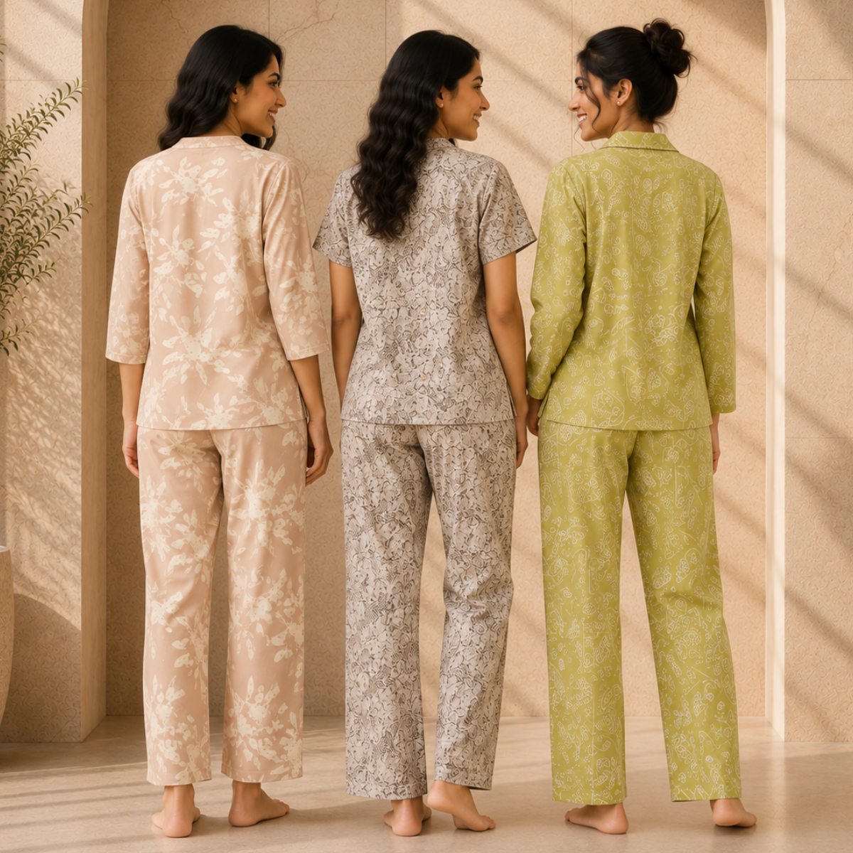3 Women's Daily Comfort Night Suit ( S10 )
