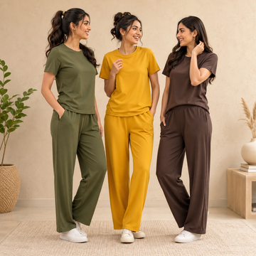 3 Cotton T-Shirt With Bottom (T-2)