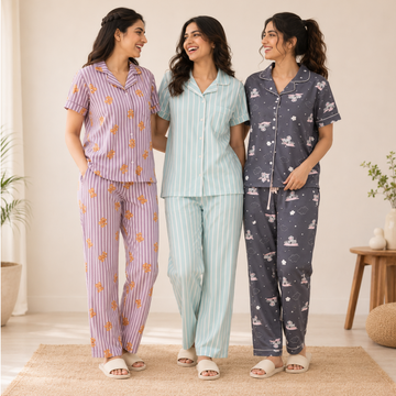 3 Women's Comfortable Night Suit Set ( N2 )