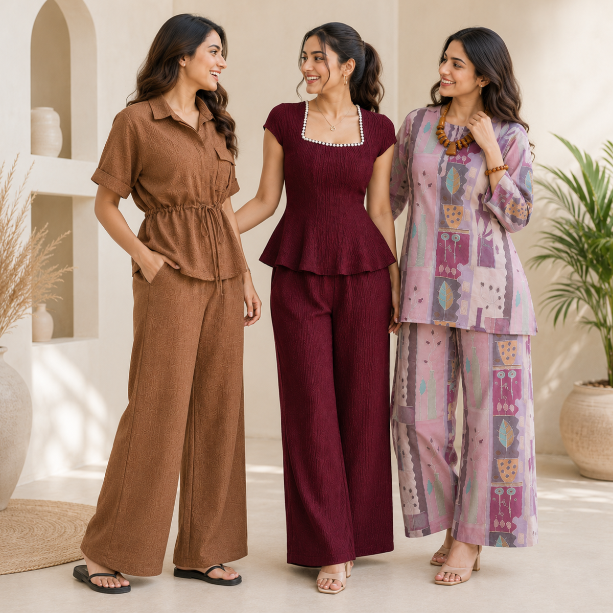 3 Women's Trendy Casual Co-Ord Set ( T2 )