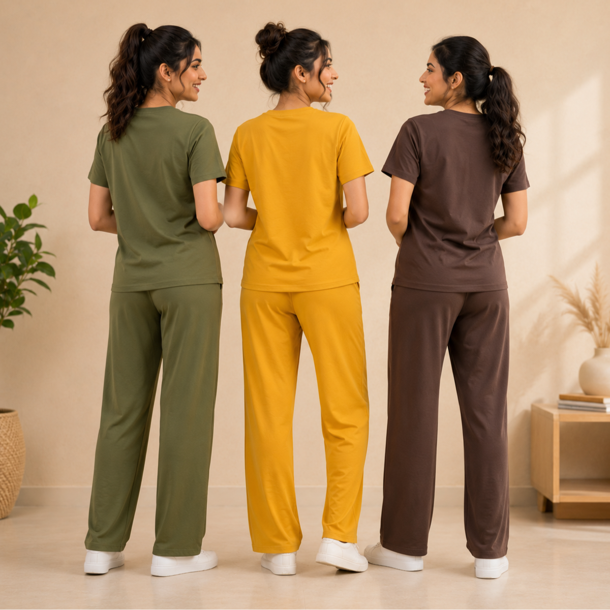 3 Cotton T-Shirt With Bottom (T-2)