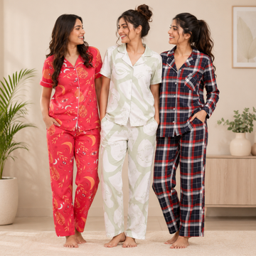 3 Women's Comfortable Night Suit Set ( N3 )