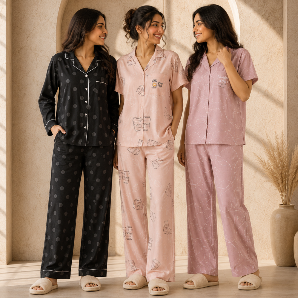 3 Women's Daily Comfort Night Suit ( S3 )