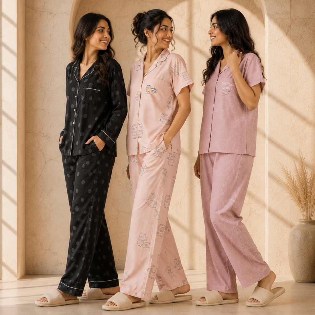 3 Women's Daily Comfort Night Suit ( S3 )