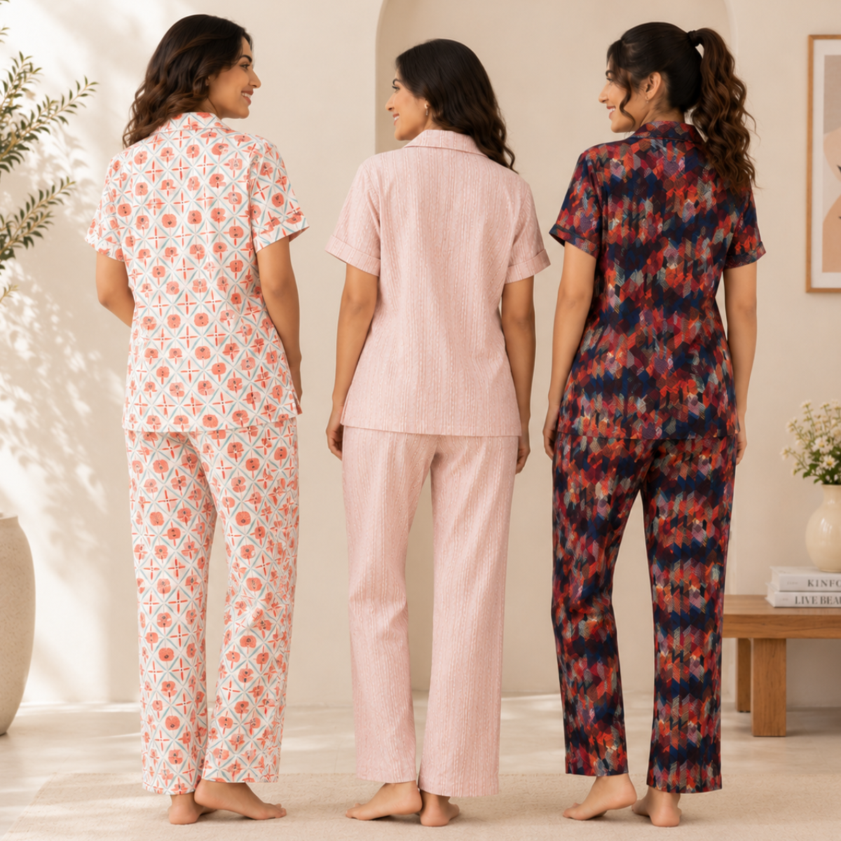 3 Combo Night Suit For Women ( N3 )