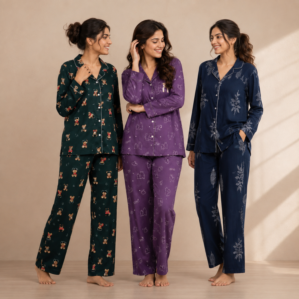 Combo 3 Women's Night Suit | Cotton (N-9)