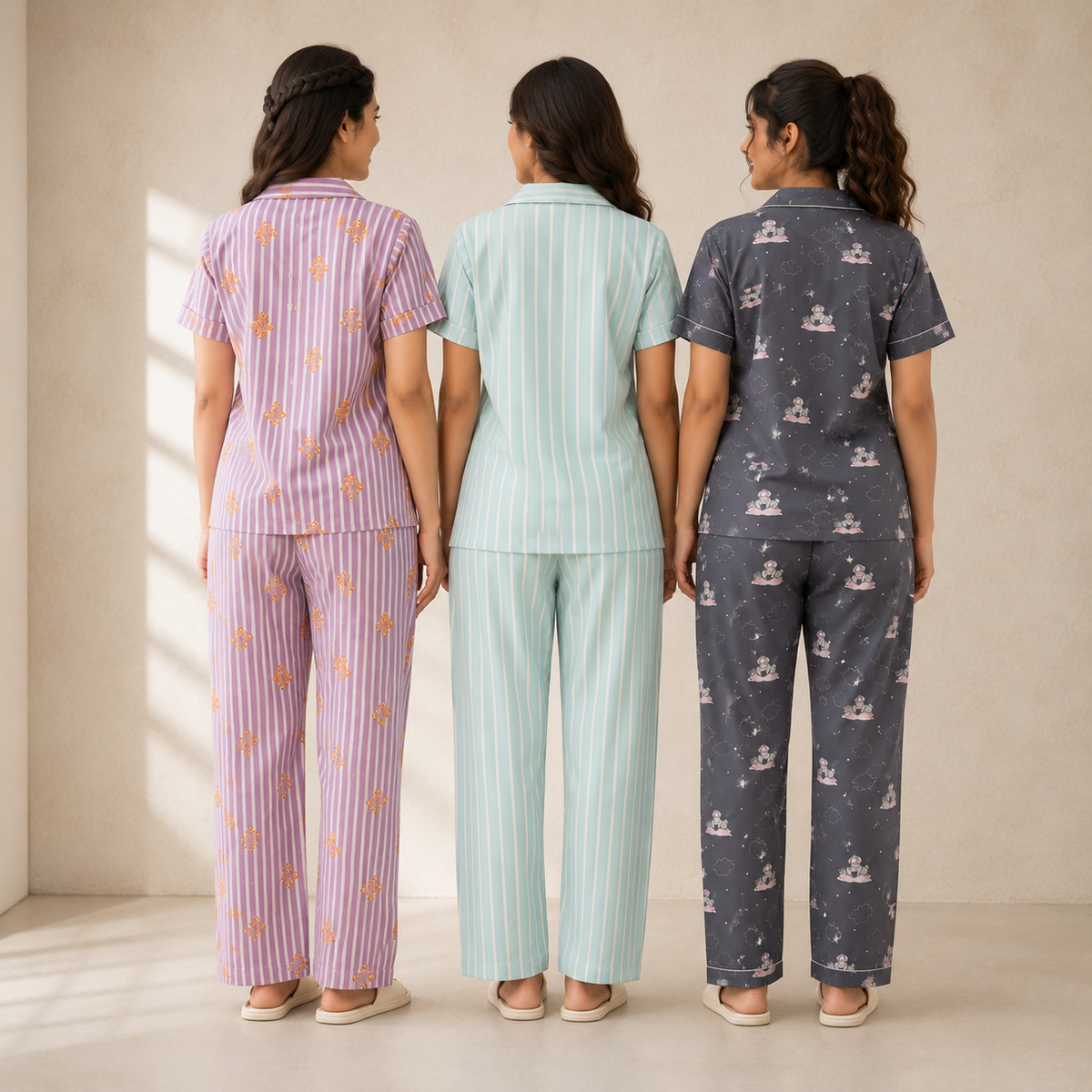 Combo 3 Women's Night Suit | Cotton (N-8)