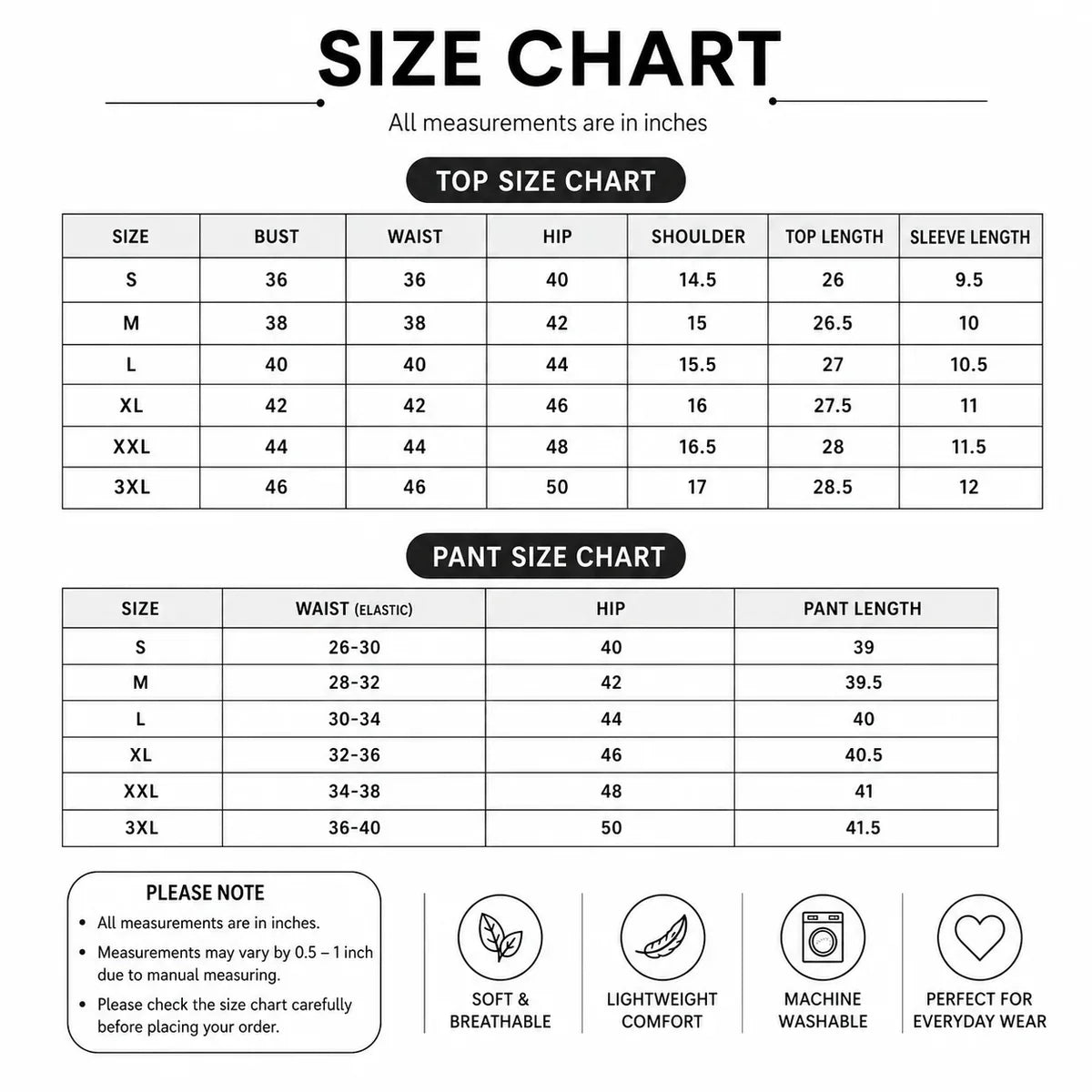3 Women's Cotton Co-Ord Sets (C-1)