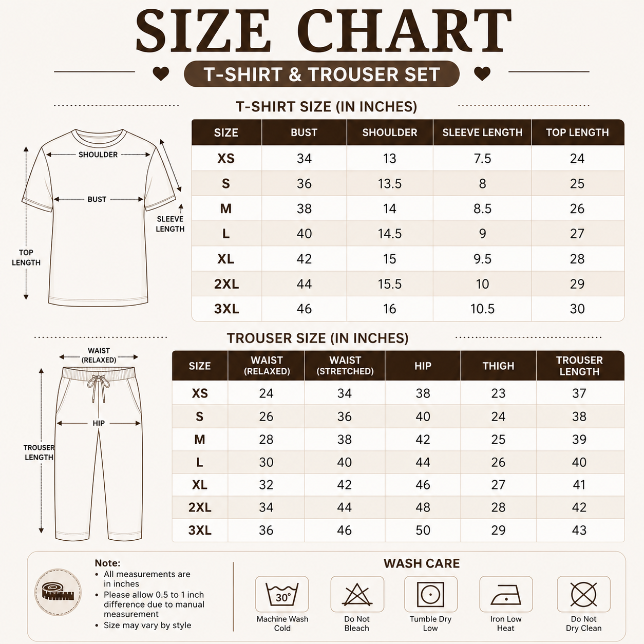 3 Women's Cotton T-shirts + Bottom | Combo (S-2)